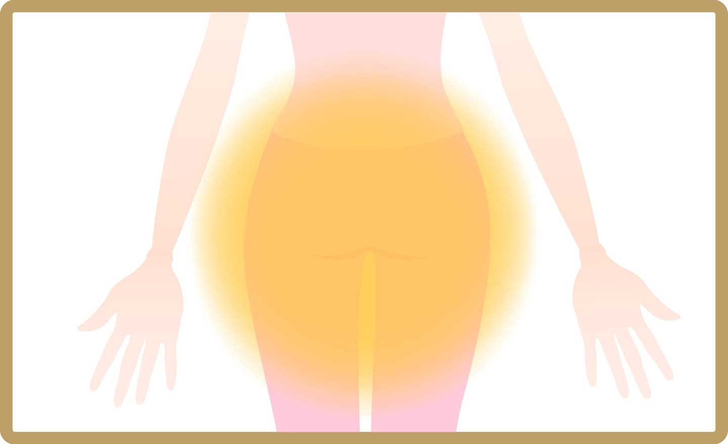 温めポイントは「おまた」。体の中心から巡らせよう。おまたが温まっている